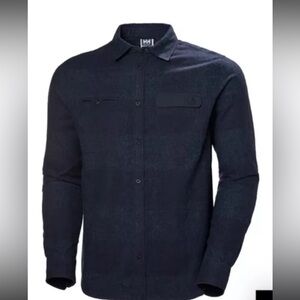 Helly Hansen Wool Long Sleeve Buttondown Sleeve.  Size L. Blue